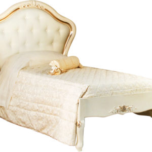 Letto singolo finitura argento