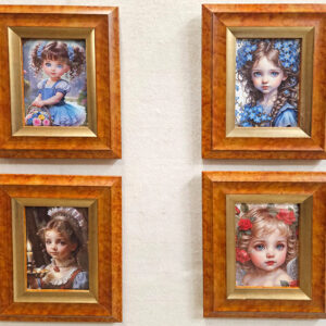 4 Stampe di fanciulle