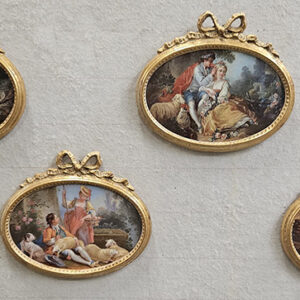 4 stampe scene francesi