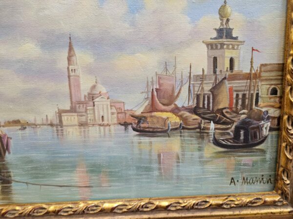 Dipinto scorcio del canale di Venezia - immagine 3