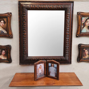 Completo specchio, 4 stampe e mensola