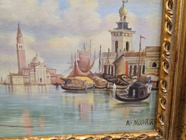 Dipinto scorcio del canale di Venezia - immagine 2