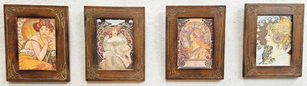 4 stampe soggetti liberty