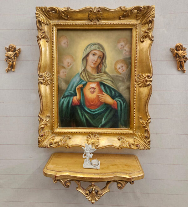 Completo Madonna del Sacro Cuore con mensolina