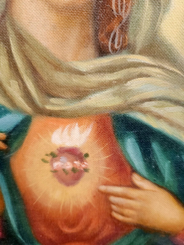Completo Madonna del Sacro Cuore con mensolina - immagine 7
