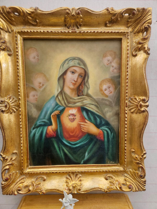 Completo Madonna del Sacro Cuore con mensolina - immagine 5