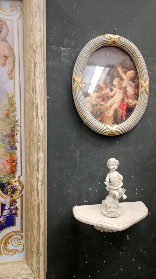 Completo con mensola con stampa floreale - immagine 2