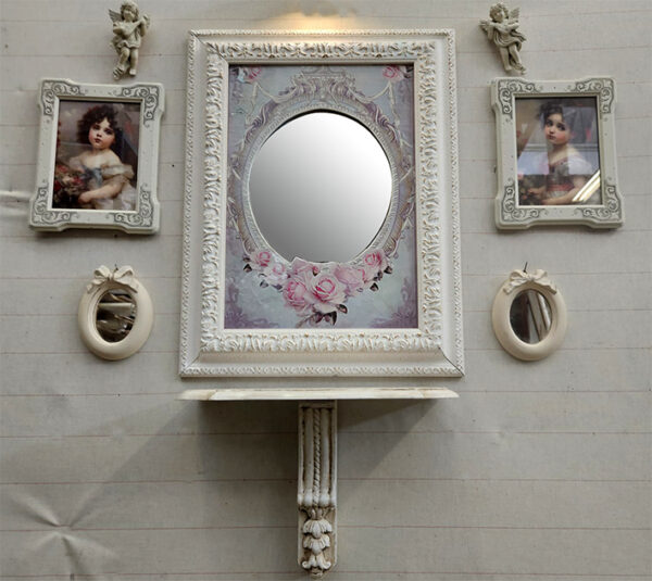 Completo con passe-partout floreale - immagine 2