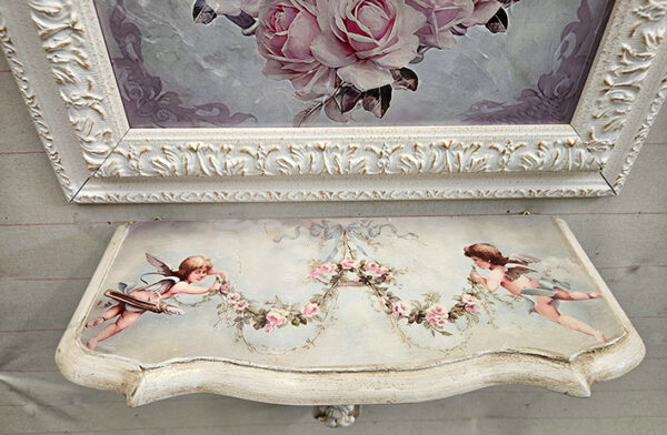 Completo con passe-partout floreale - immagine 3
