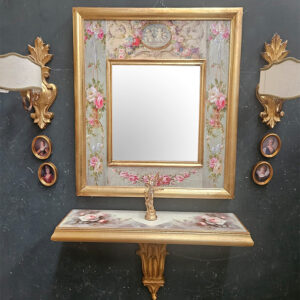 Completo oro floreale