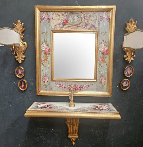 Completo oro floreale