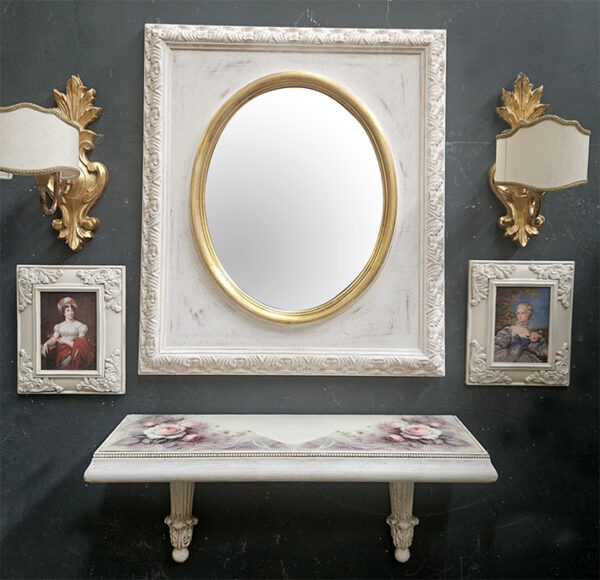 Completo bianco e oro