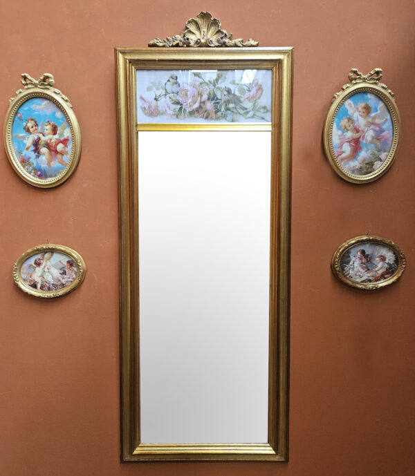 Specchio oro con 4 stampe