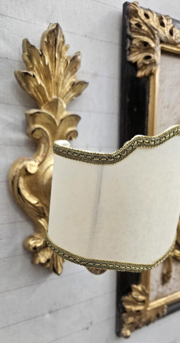 Specchio bolo e oro con applique - immagine 3
