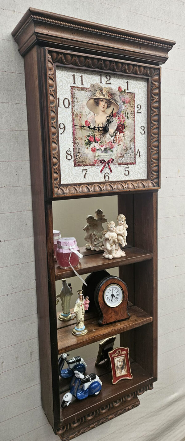 Orologio da parete con mensoline - immagine 2