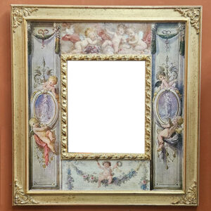 Cornice con passepartout puttini