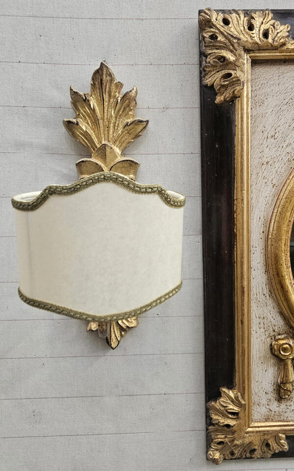 Specchio bolo e oro con applique - immagine 2