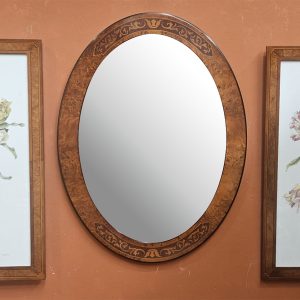 Specchio ovale e 2 stampe