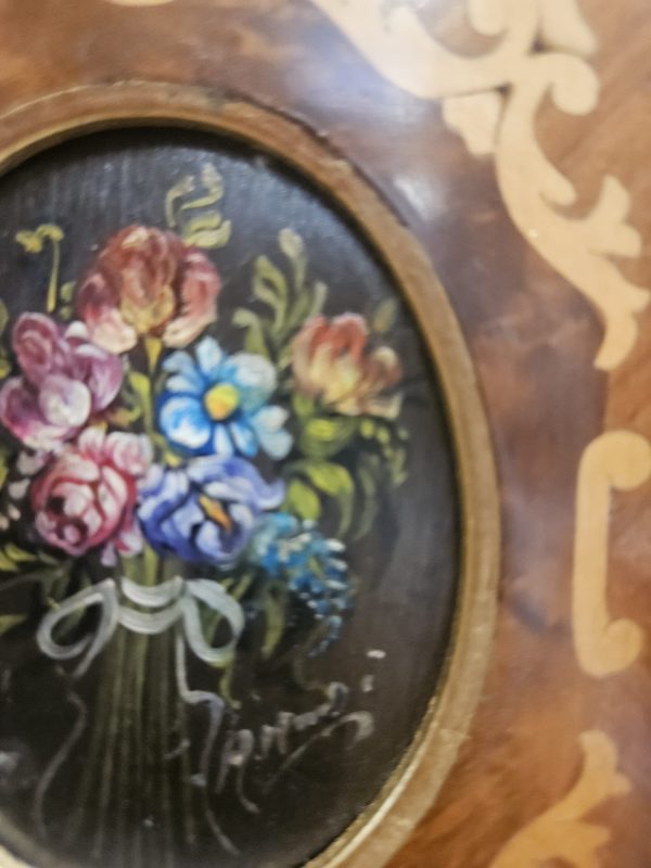4 dipinti di fiori su rame - immagine 5