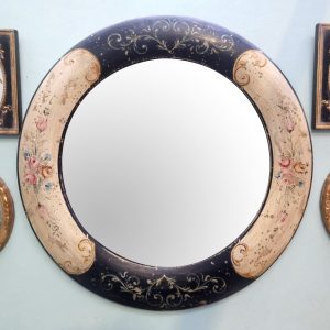 Completo con specchio dipinto a mano