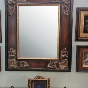 Completo con specchio rosso antico